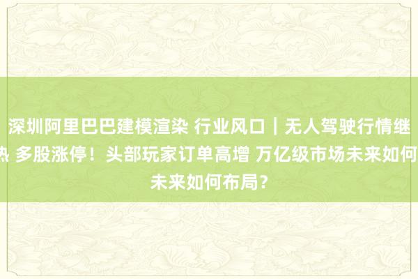 深圳阿里巴巴建模渲染 行业风口｜无人驾驶行情继续火热 多股涨停！头部玩家订单高增 万亿级市场未来如何布局？